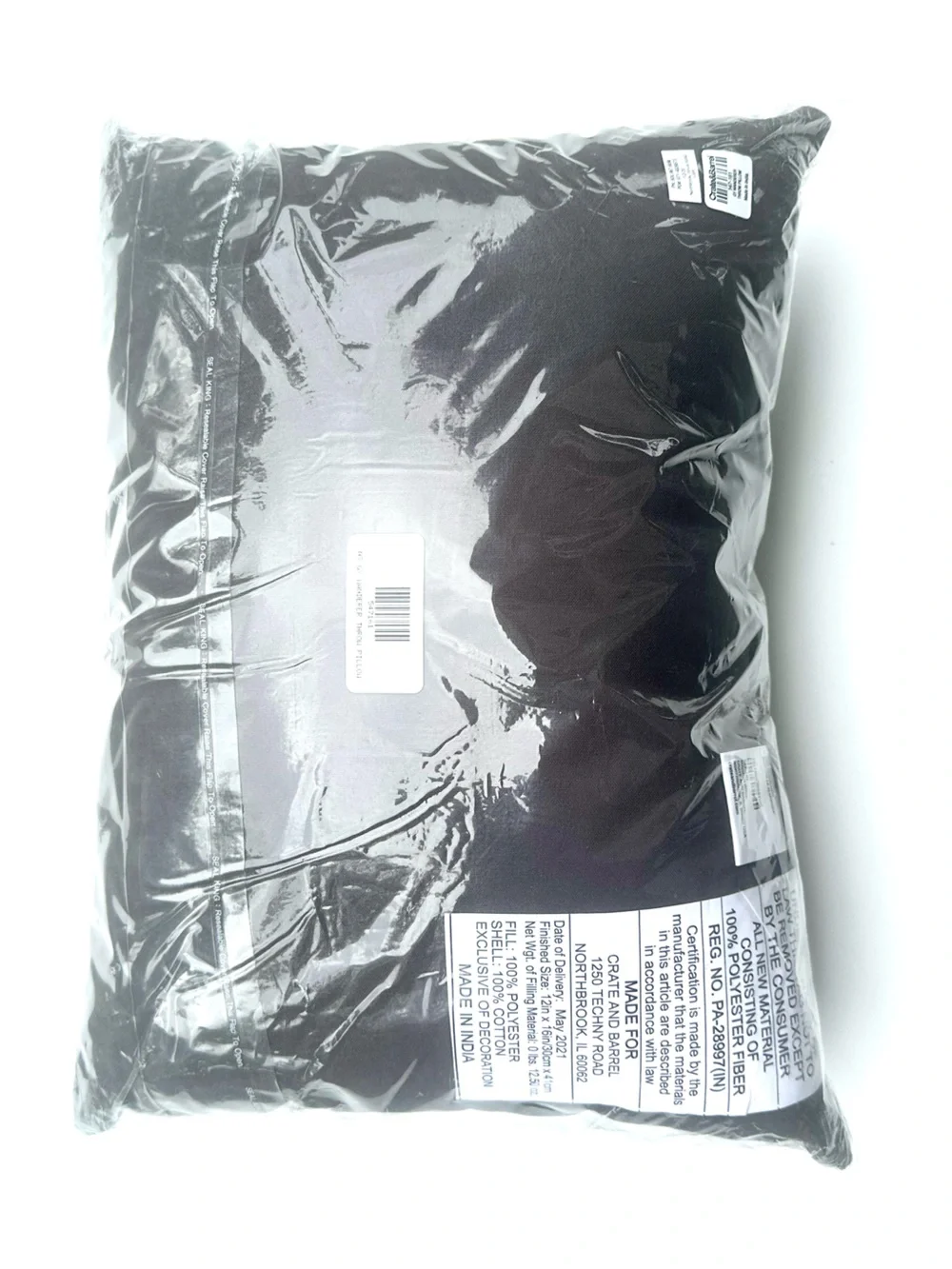 Crate&Barrel charcoal gray